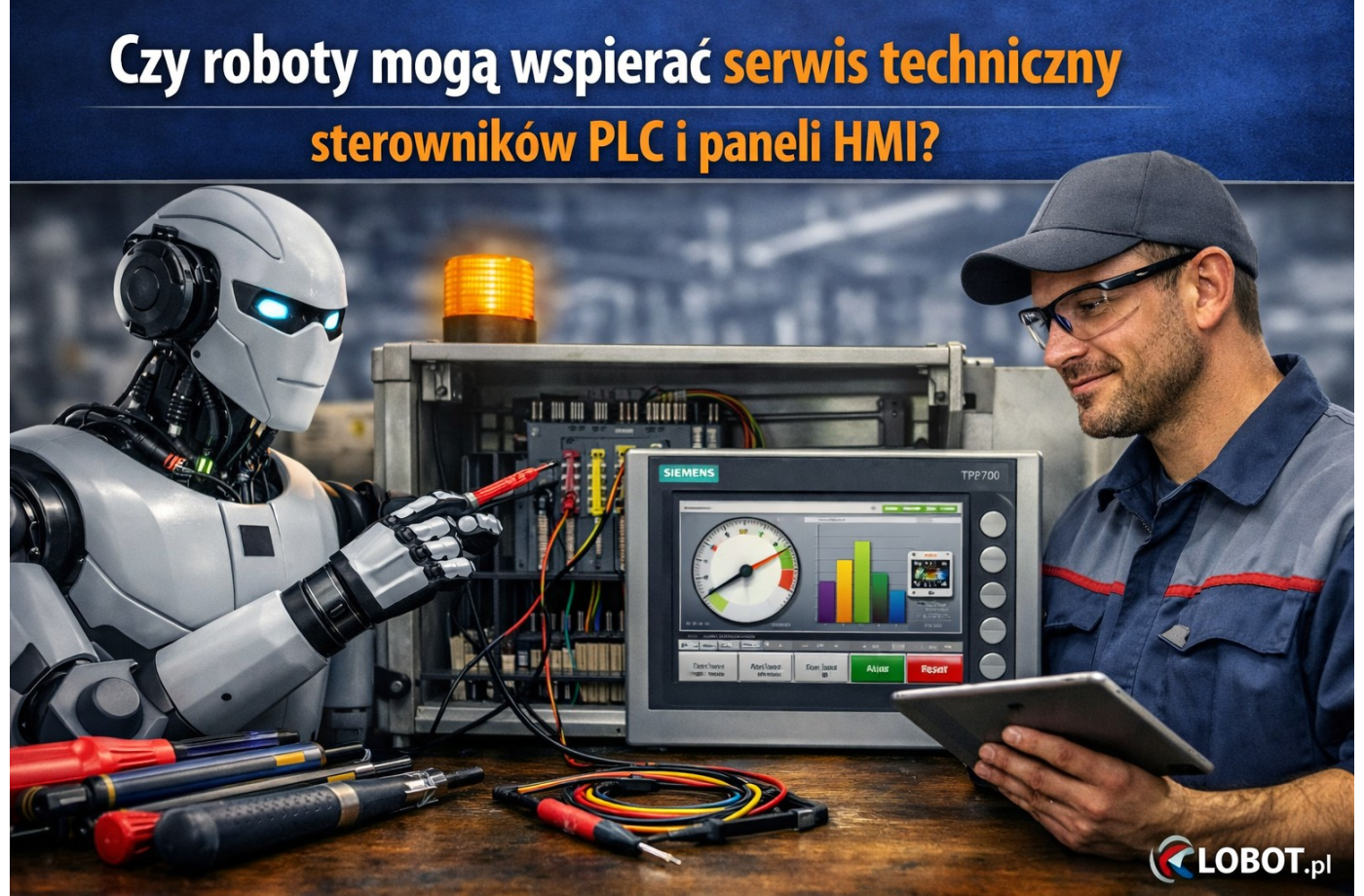 Czy roboty mogą wspierać serwis techniczny sterowników PLC i paneli HMI?